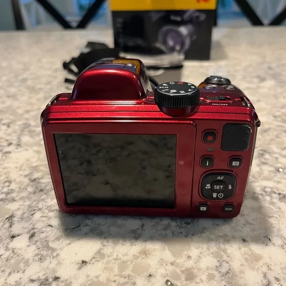 New Red Kodak Pixpro Astrozoom AZ401 Digital Camera